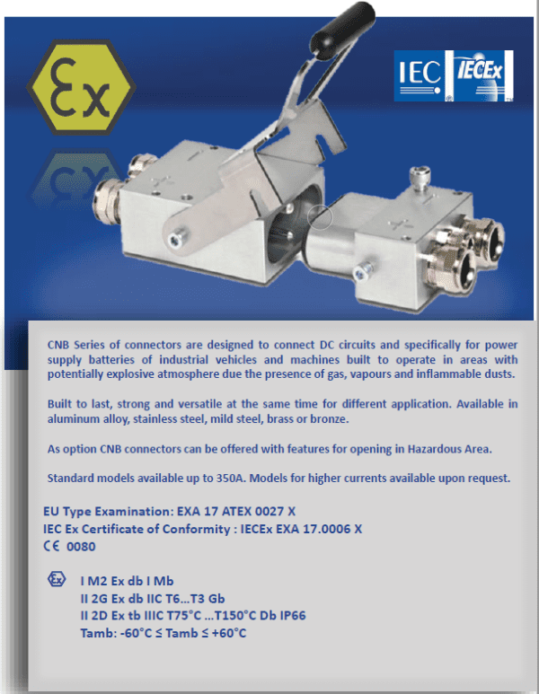 Ex d Flameproof Battery Plug Set - IECEx Certified - Image 2